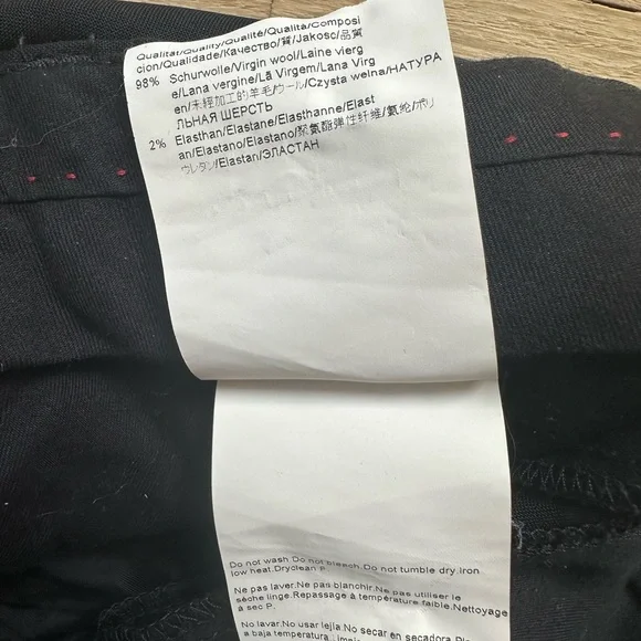 HUGO Hugo Boss Men’s Black Dress Pants 34R - Picture 7 of 7